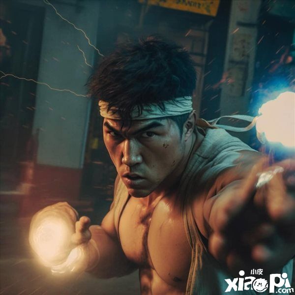 《街头霸王》AI绘制角色形象，这根本不像图片更像是COS！