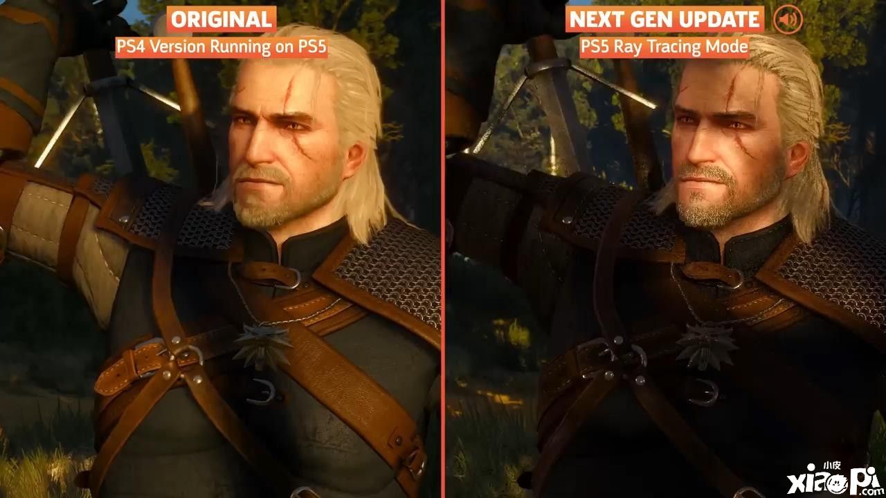 《巫师3：狂猎》PS4版与PS5版次世代画面对比，还是光追效果好！