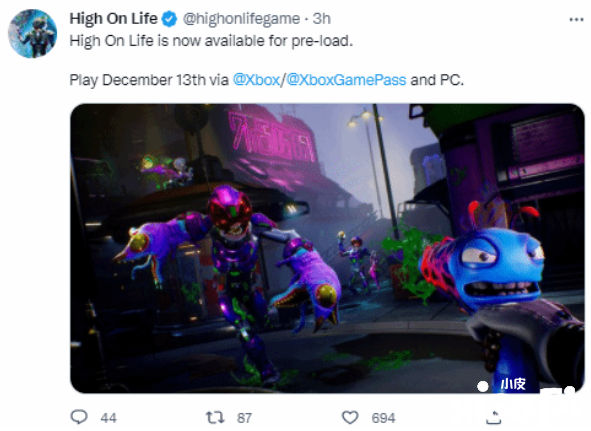 《High On Life》PC版预载正式开启，游戏将于12月13日正式发售！