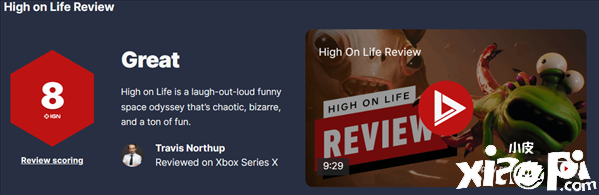 《High On Life》IGN总评8分，诙谐幽默但战斗略显粗糙！