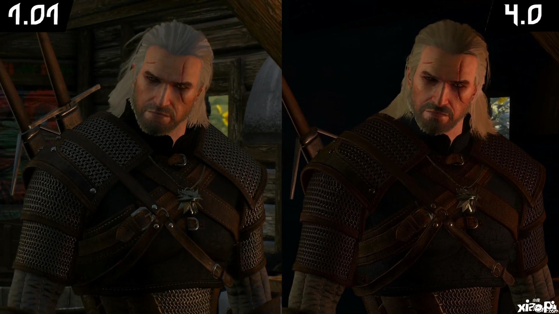 《巫师3：狂猎》PC版画面对比，首发版VS次世代版！
