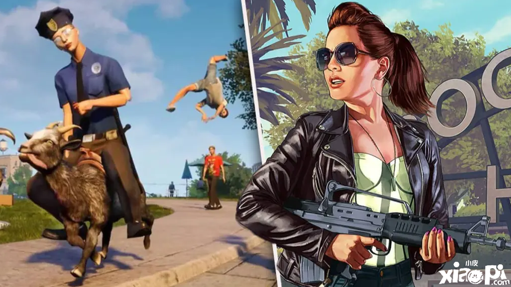 《模拟山羊3》广告使用《GTA6》泄露片段，T2迅速要求将其删除！