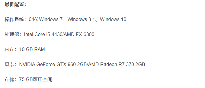 《浩劫前夕》PC配置需求公布，最低需要GTX 960显卡即可！