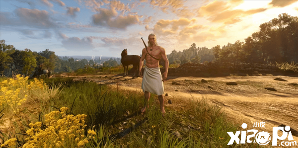 粉丝挑战《巫师3》杰洛特浴袍通关高难度,衣少防高!