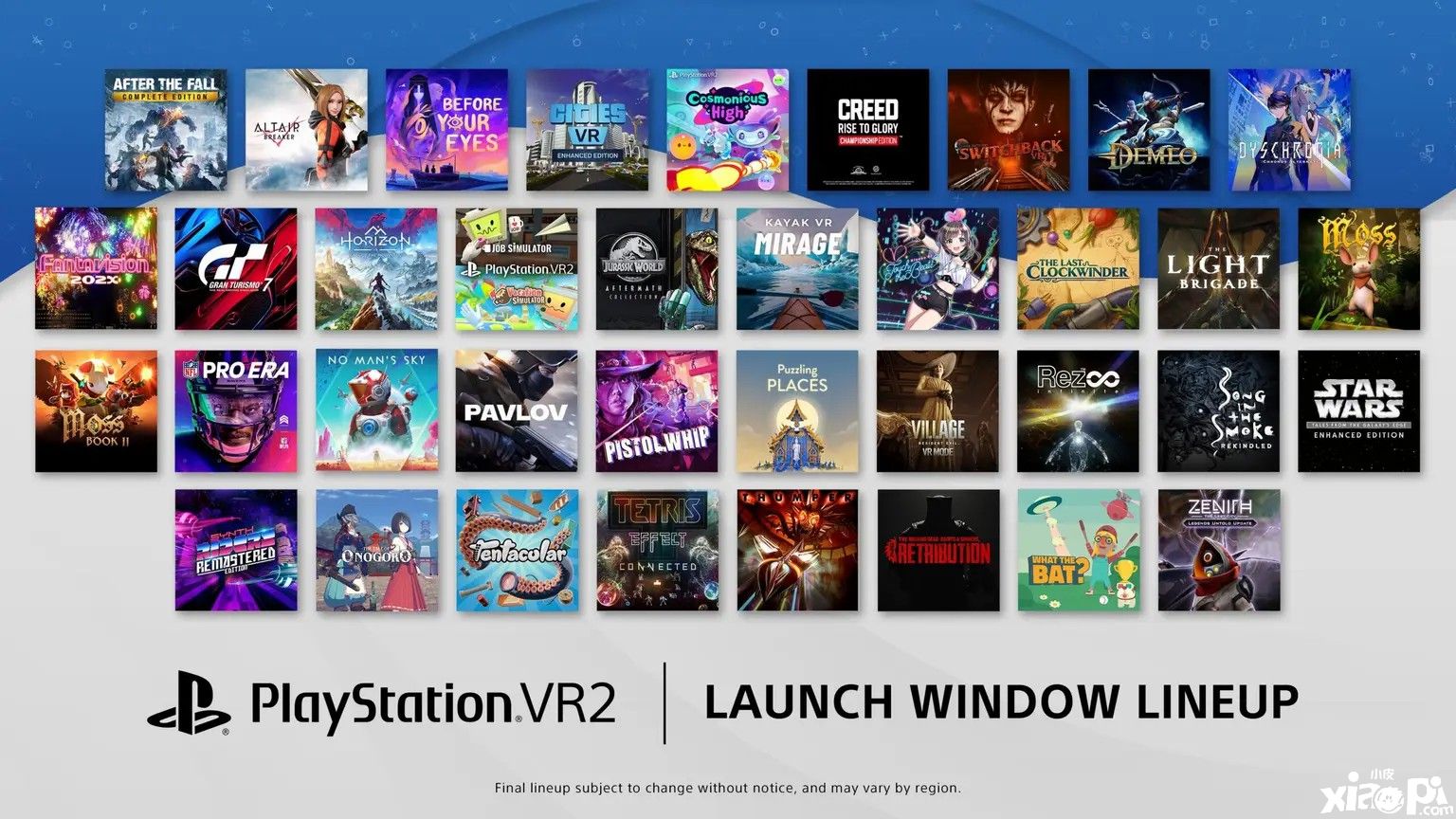 索尼官宣目前有超百款游戏正在为PS VR2开发！