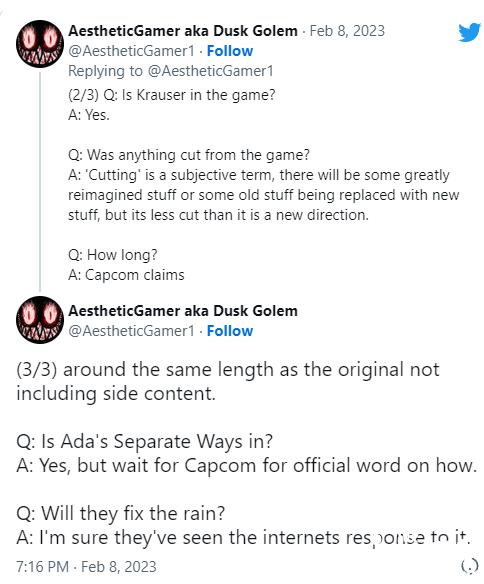 网曝《生化危机4：重制版》虽忠于原作但仍然改变很大！