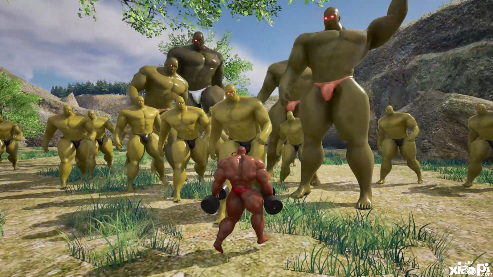 恶搞游戏《肌肉巨人》上架Steam，与大块头们激烈战斗！