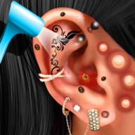ASMR耳朵沙龙耳朵纹身