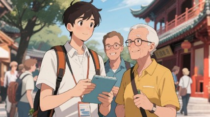 老外“中国旅游热”带动年轻人新副业 日赚1000元