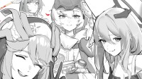 金亨泰手绘《妮姬》国服上线中文贺图:爱来自ShiftUp