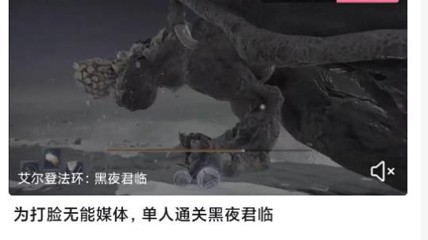 《老头环》新作太难了 1级无伤八周目大佬直播破防