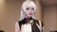 韩援Yasal晒全新美照！白毛美女美乳侧露