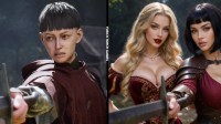 中世纪女同烂作被玩家爆改!西瓜头丑娃变公主切大雷女