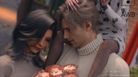 CP党心愿已了！3D大神绘制艾达王里昂热吻&全家福