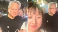 英伟达CEO黄仁勋夜市买烤玉米 